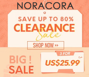 Find your next fashion needs plus discounts on NORACORA.com